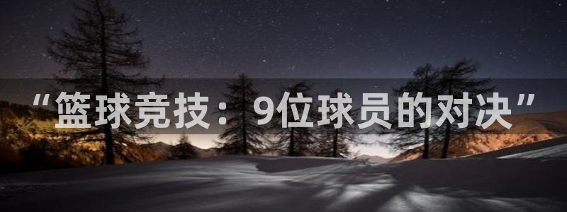 球速体育：“篮球竞技：9位球员的对决”